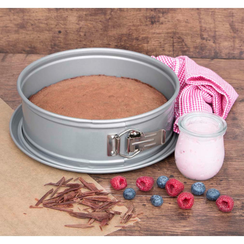 we love baking Springform ø 24 cm / H 7 cm mit Flachboden Silber Metal