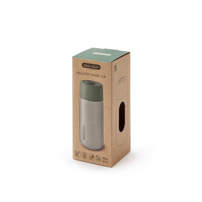 Edelstahl To Go Becher, thermoisoliert, olive, 340 ml