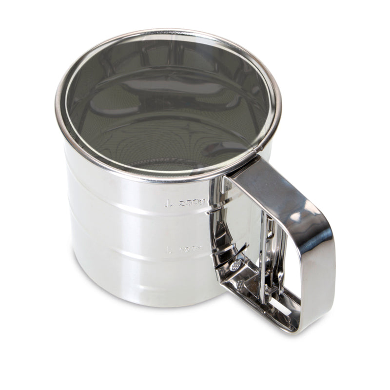 Einhand-Mehlsieb ø 10 cm / H 9 cm Edelstahl