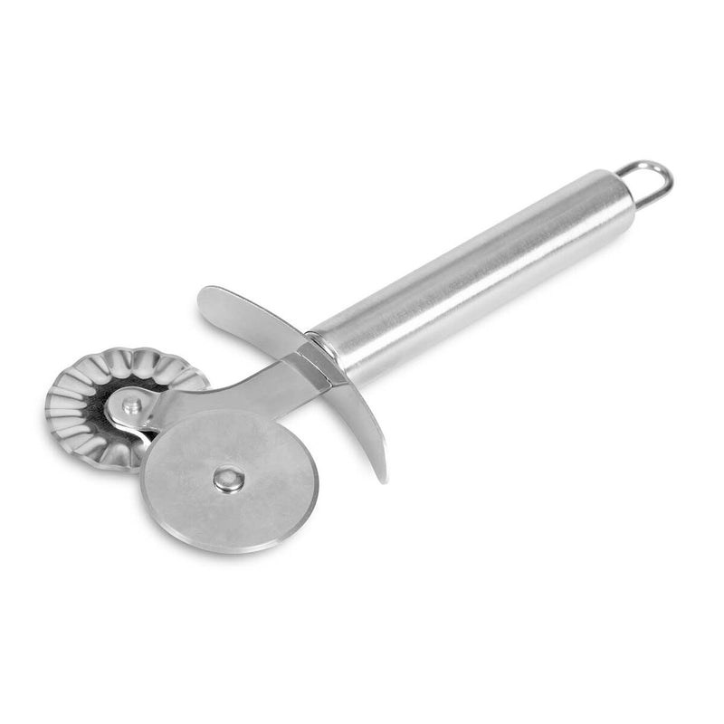 Doppeltes Teigrad 18,5 cm Edelstahl