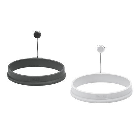 Eiformer oval light-/iron grey 2er Set