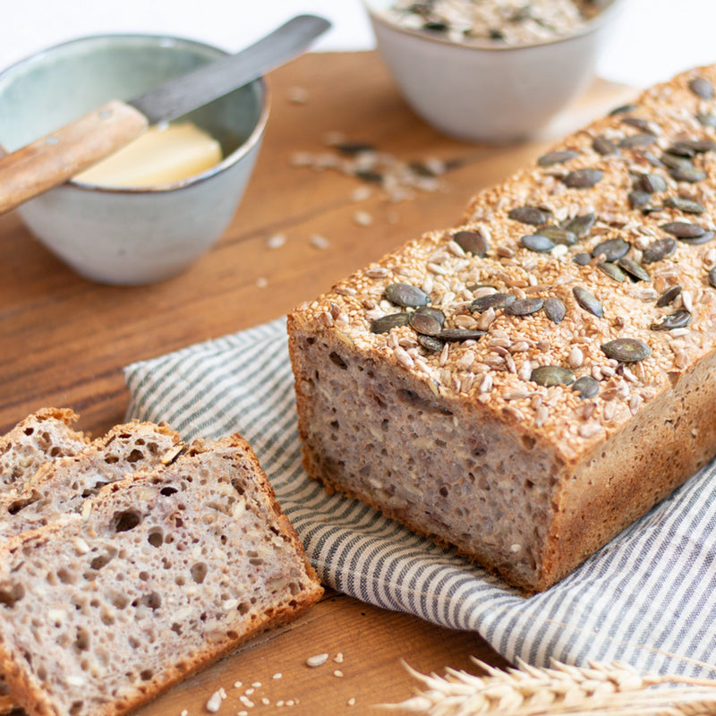 we love baking Brotbackform 30 x 13 cm / H 8 cm Silber Metall