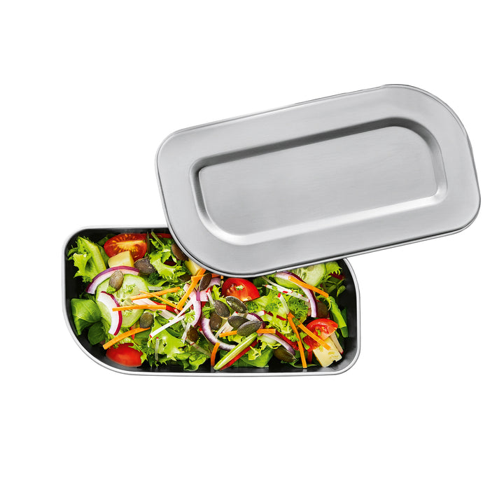 Lunchbox/Salatdose Edelstahl 10,6x20,5x8,8cm