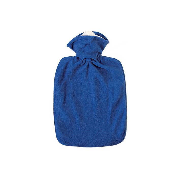 Wärmflasche Klassik Fleecebezug 1,8 l blau