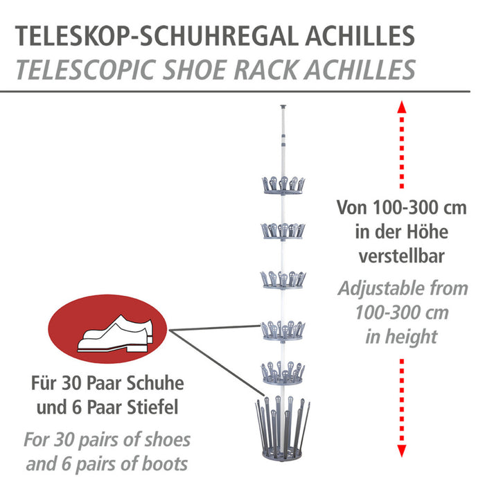 Teleskop-Schuhregal Achilles
