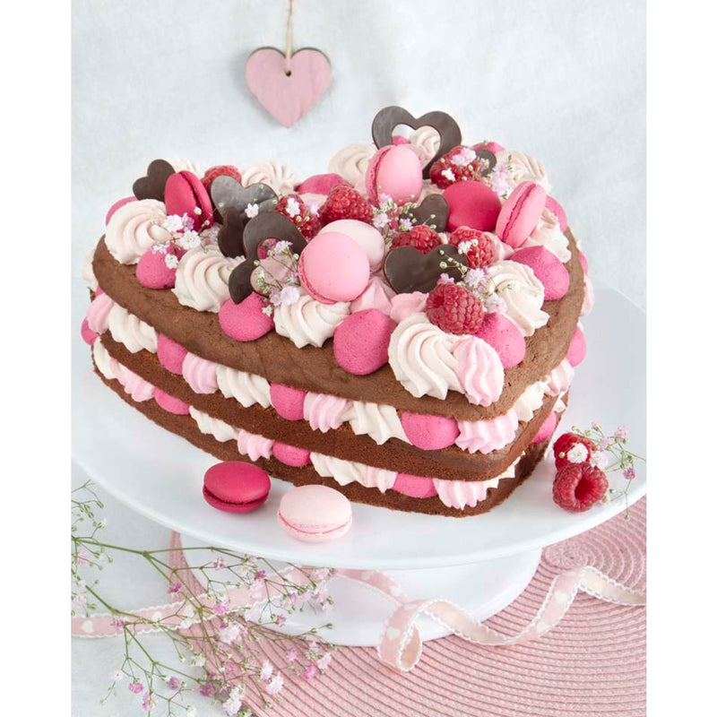 we love baking Springform Herz ø 26 cm / H 7 cm Silber Metall