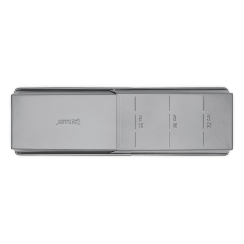 we love baking Kastenform 20-35 x 10,5 cm / H 7 cm ausziehbar Silber M