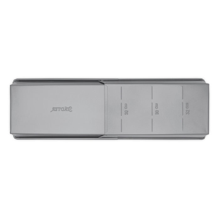 we love baking Kastenform 20-35 x 10,5 cm / H 7 cm ausziehbar Silber M