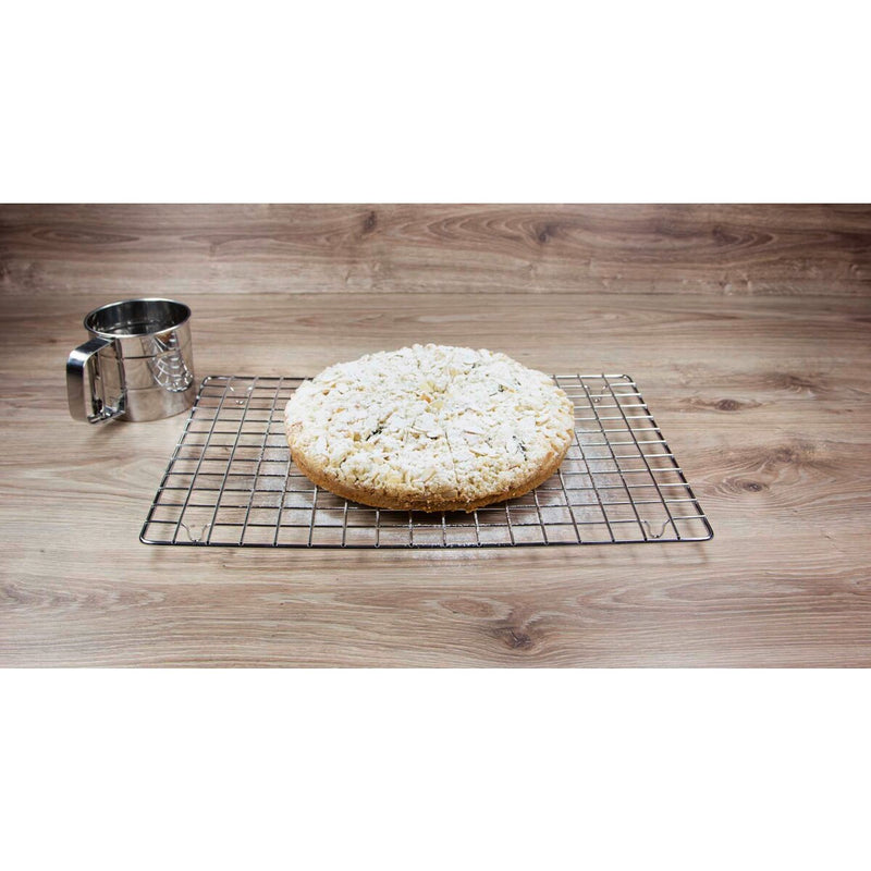 Tortengitter / Kühlgitter 45 x 32 cm mit Füßen rechteckig Metall