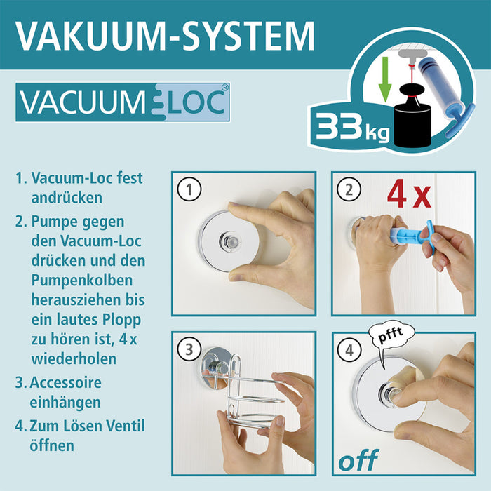 Vacuum-Loc® Wandregal 2 Etagen Bari