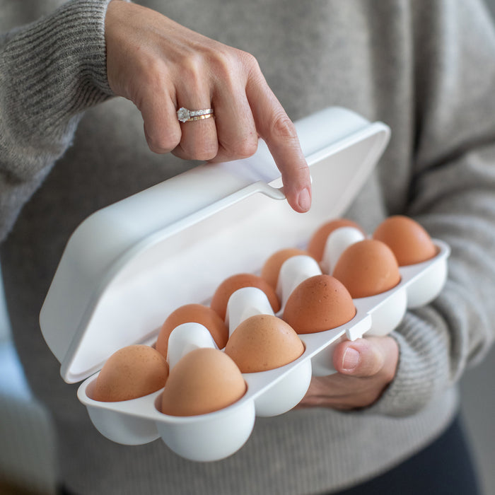 Eierbox Eggs to go organic green