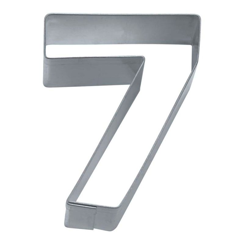 Ausstecher Zahl 7 6,5 cm Edelstahl