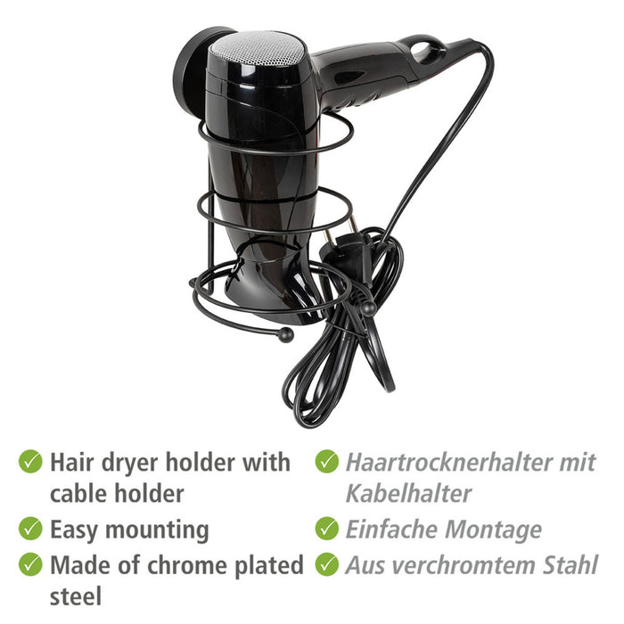 Vacuum-Loc® Haartrocknerhalter Milazzo Schwarz