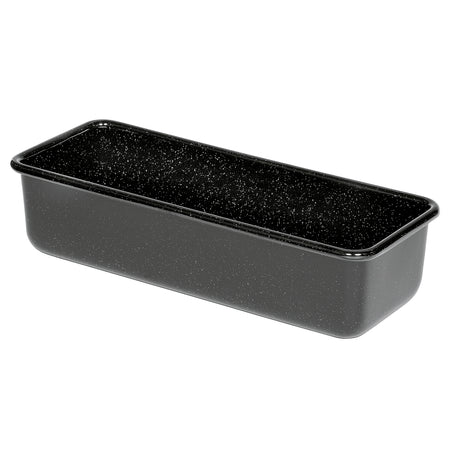 Königskuchenform 30x10cm schwarz Emaille