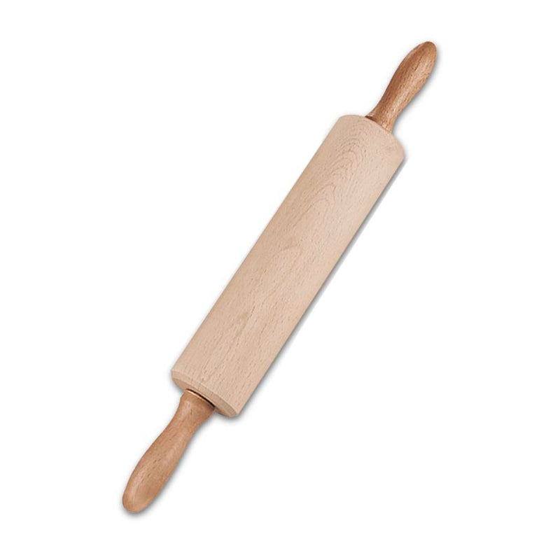 Teigrolle ø 5,5 cm / L 25 cm mit Kugellager und Eisenachse Holz-Buche