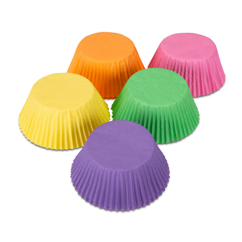 Papier-Backförmchen Bunt ø 5/7 cm / H 3 cm 100 Stück Maxi Bunt Papier