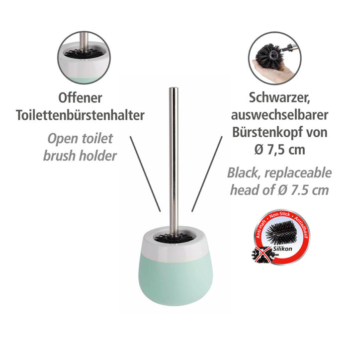 WC-Garnitur Malta Mint/Weiß Keramik - Lorey Fachgeschäft für Haushaltswaren
