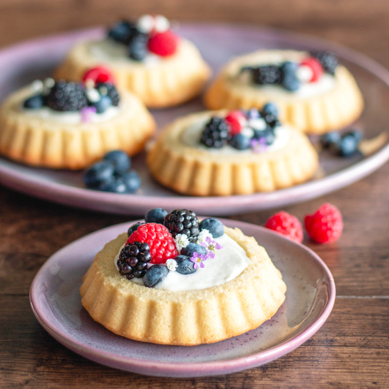 we love baking Tortelett-Backform ø 10 cm / H 2 cm Silber Metall