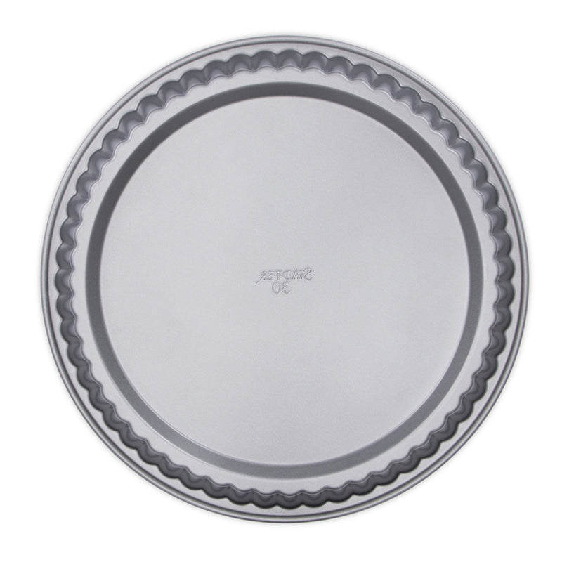 we love baking Obstbodenform ø 30 cm / H 3 cm Silber Metall