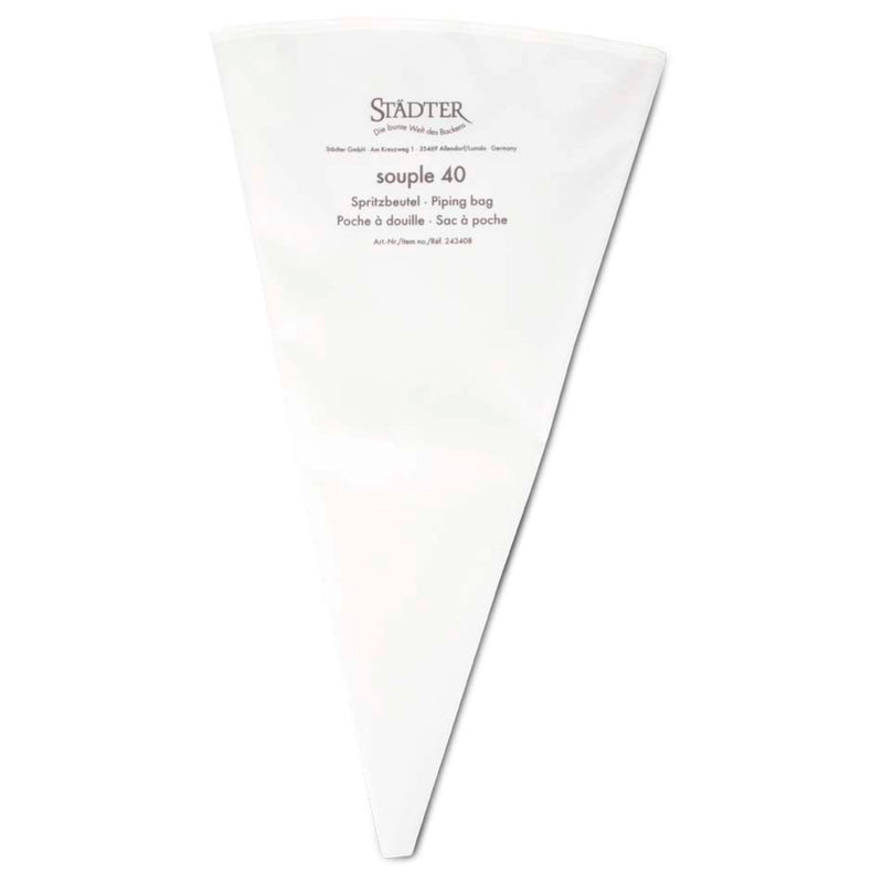 Profi-Spritzbeutel 40 cm 40 souple Weiss Nylongewebe