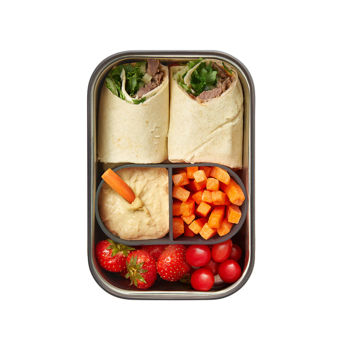 Edelstahl Sandwich Box, groß, Olive, 1250 ml
