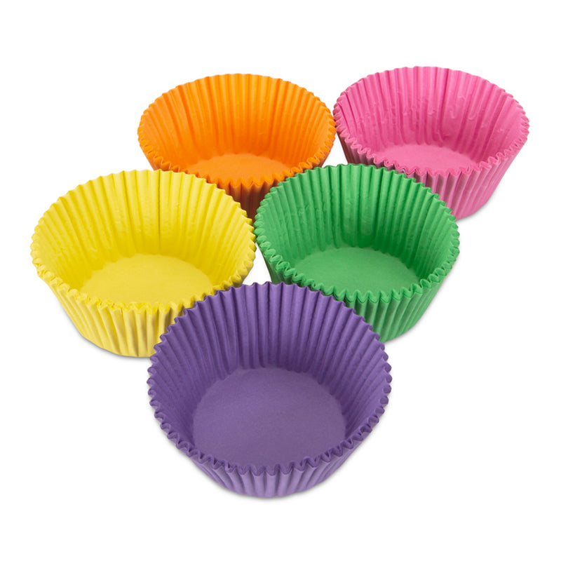 Papier-Backförmchen Bunt ø 5/7 cm / H 3 cm 100 Stück Maxi Bunt Papier
