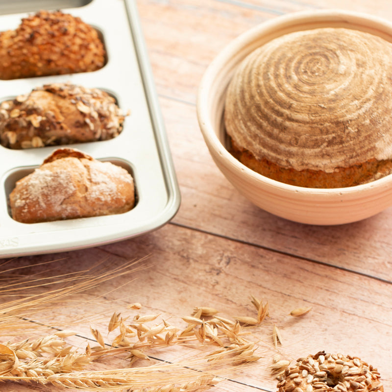 Gärkorb Rund ø 17 cm / H 7,5 cm Rattan