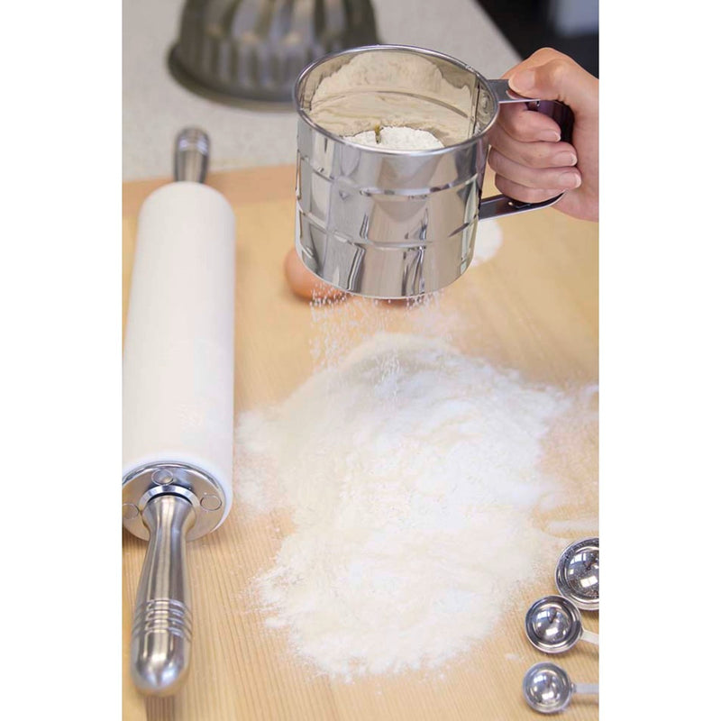 Einhand-Mehlsieb ø 10 cm / H 9 cm Edelstahl