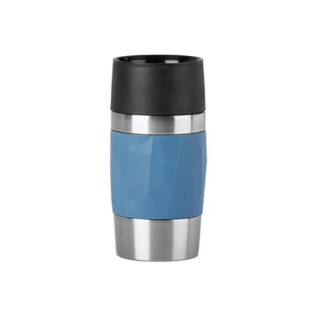 Isolierbecher Travel Mug Compact 0,3l Manschette blau