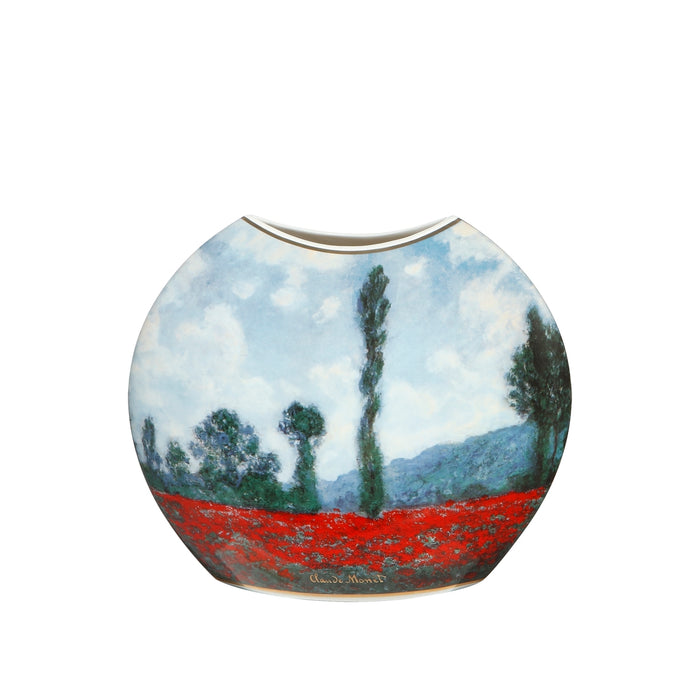 Vase Claude Monet - Tulpenfeld/Mohnfeld
