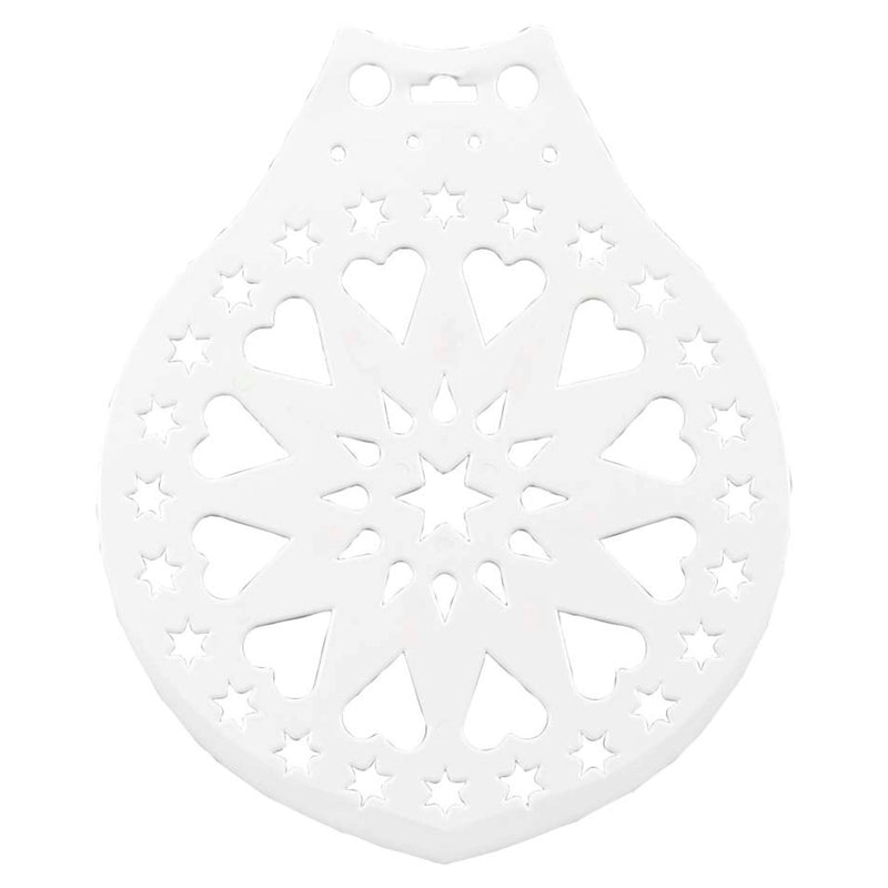 Kuchenheber & Verzierschablone ø 28 cm Weiss Kunststoff