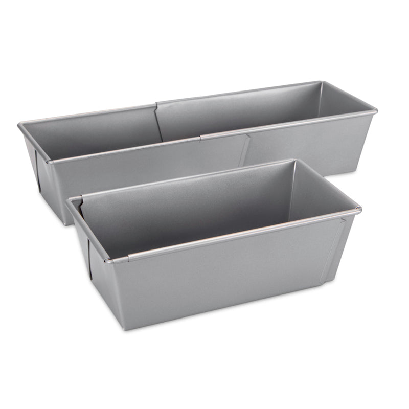 we love baking Kastenform 20-35 x 10,5 cm / H 7 cm ausziehbar Silber M
