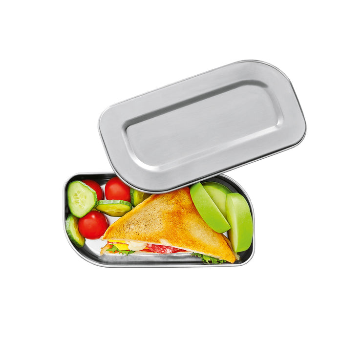 Lunchbox/Brotdose Edelstahl 10,6x20,5x4,7cm