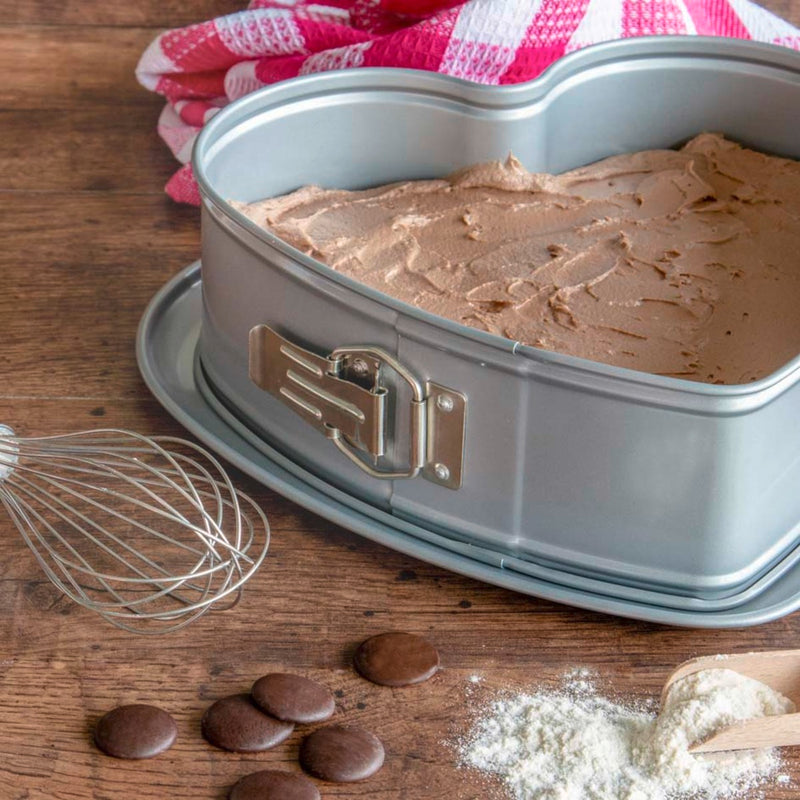 we love baking Springform Herz ø 26 cm / H 7 cm Silber Metall