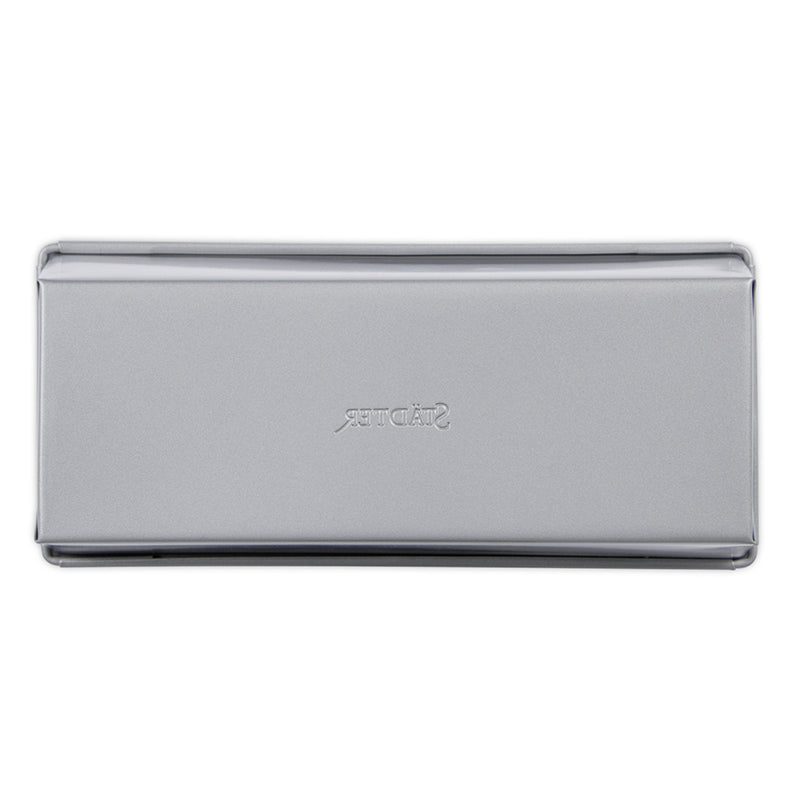 we love baking Kastenform 24 x 10 cm / H 7 cm Silber Metall
