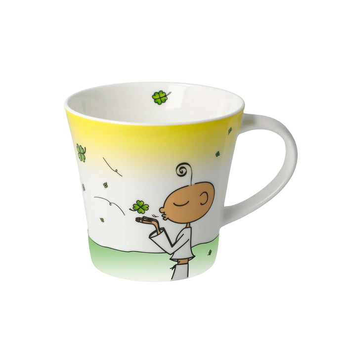 Coffee-/Tea Mug Der kleine Yogi Glückstasse