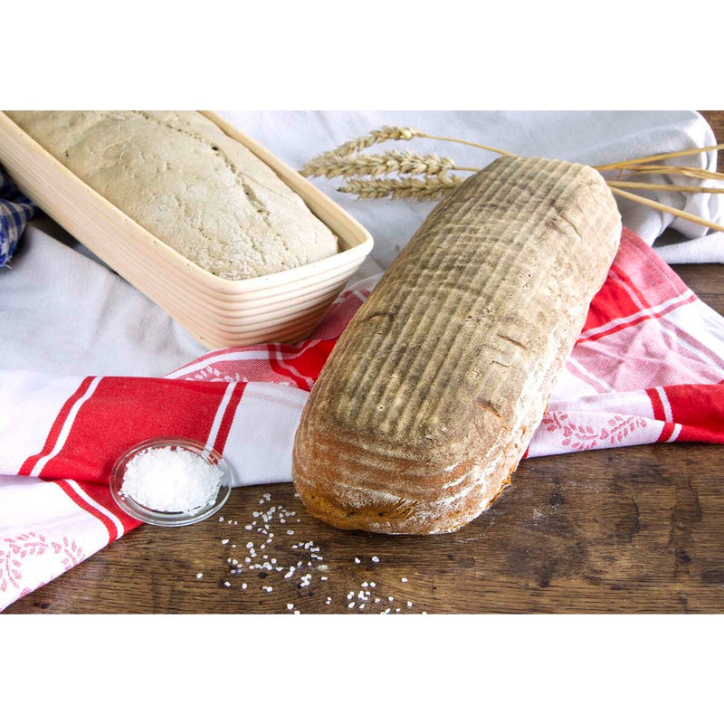 Gärkorb Rechteck 38,5 x 13,5 cm / H 6,5 cm Rattan