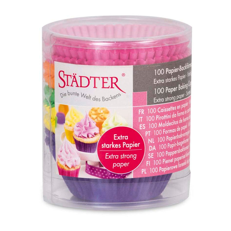 Papier-Backförmchen Bunt ø 3/4 cm / H 2 cm 100 Stück Mini Bunt Papier