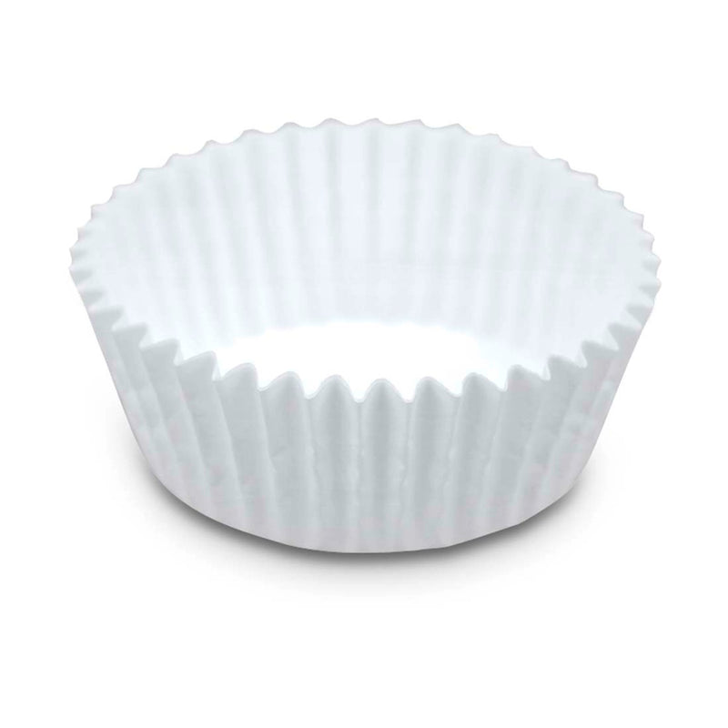 Papier-Backförmchen Weiß ø 5/7 cm / H 3 cm 200 Stück Maxi Weiss Papier