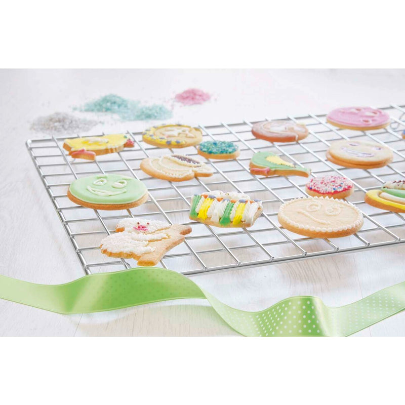 Tortengitter / Kühlgitter 45 x 32 cm mit Füßen rechteckig Metall