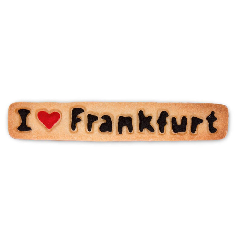 Präge-Ausstecher I love Frankfurt 13 cm Edelstahl