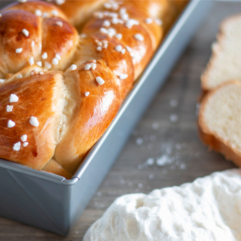 we love baking Kastenform 24 x 10 cm / H 7 cm Silber Metall