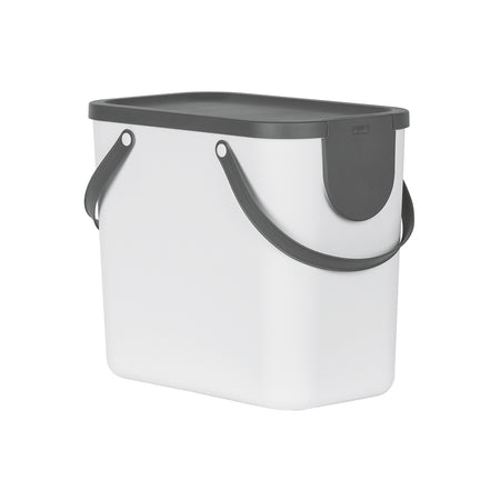 Abfallbehälter Albula 25l 40x23,5x34cm mistletoe white