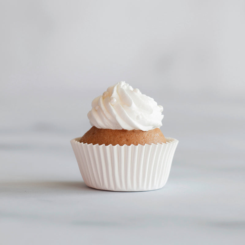 Papier-Backförmchen Weiß ø 3/4 cm / H 2 cm 200 Stück Mini Weiss Papier