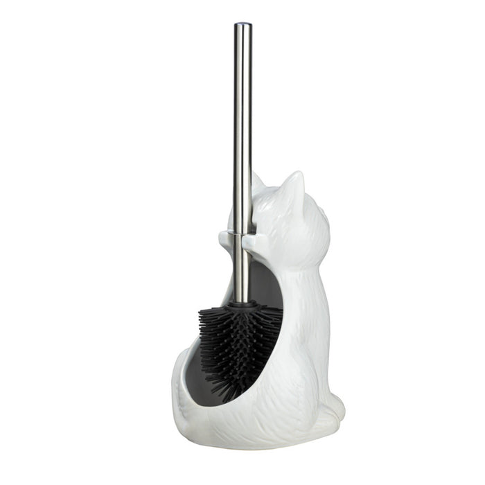 WC-Garnitur Cat Lorey Haushaltswaren Weiß Keramik für Fachgeschäft 