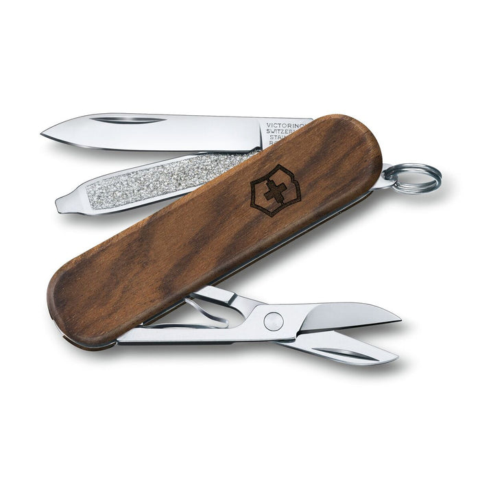 Taschenmesser Classic SD Wood 58mm Nußbaumholz Blister