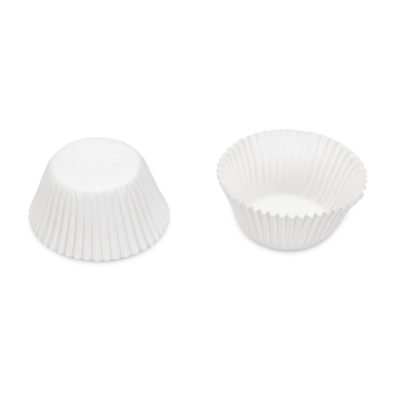 Papier-Backförmchen Weiß ø 3/4 cm / H 2 cm 200 Stück Mini Weiss Papier