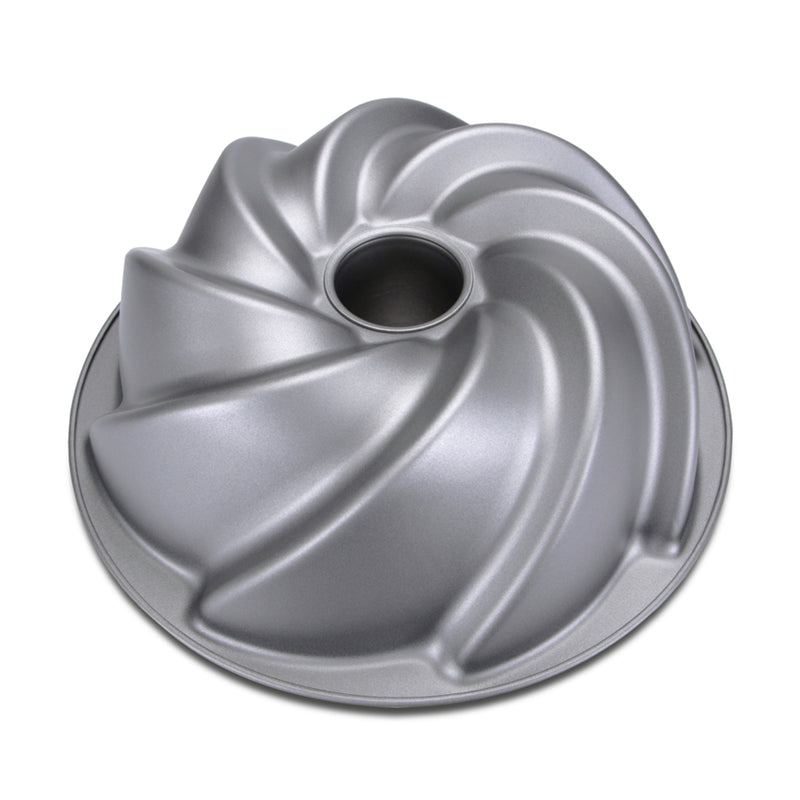 we love baking Gugelhupf Swing ø27cm / H 9 cm Silber Metall