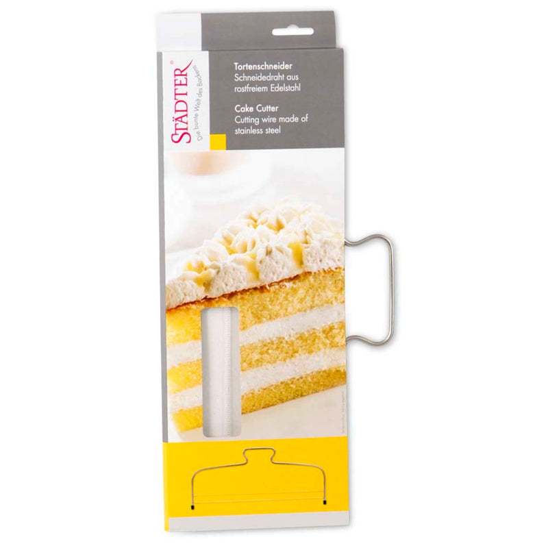 Tortenschneider 32 cm mit doppeltem Schneidedraht Edelstahl