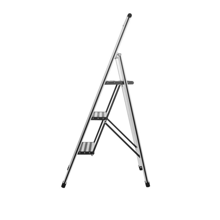 Alu-Design Klapptrittleiter 3-stufig inklusive Leiternhalter